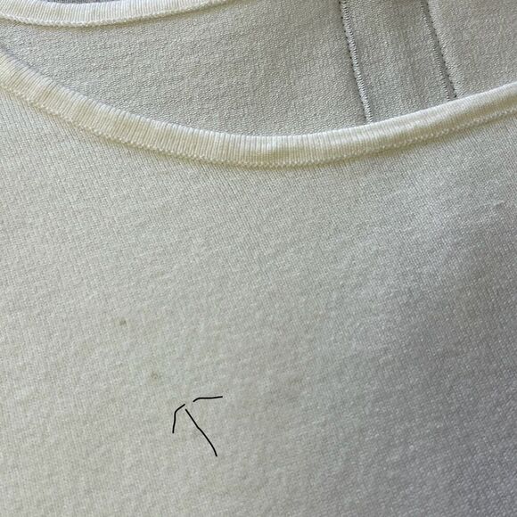 Soft Surroundings Marguiles Zip Back Tunic Sweater Top Ivory Size S - Picture 10 of 12